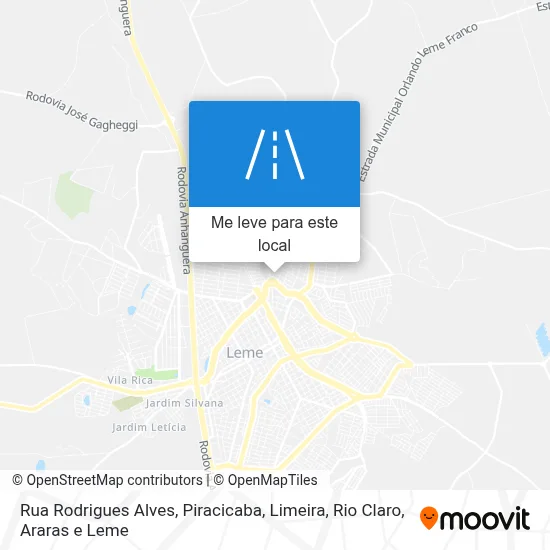 Rua Rodrigues Alves mapa