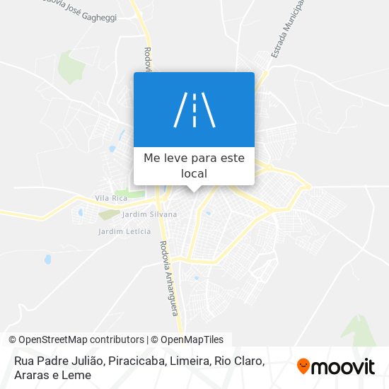 Rua Padre Julião mapa