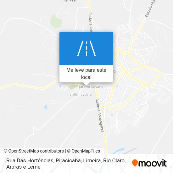 Rua Das Hortências mapa