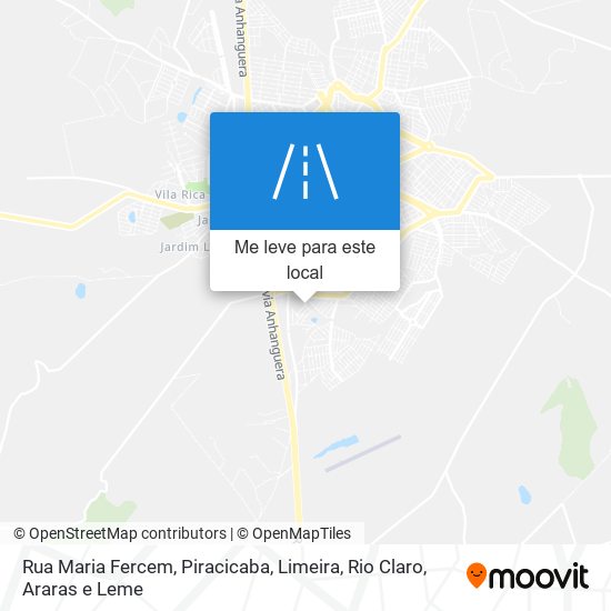 Rua Maria Fercem mapa