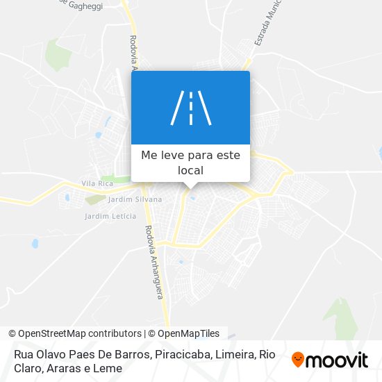 Rua Olavo Paes De Barros mapa