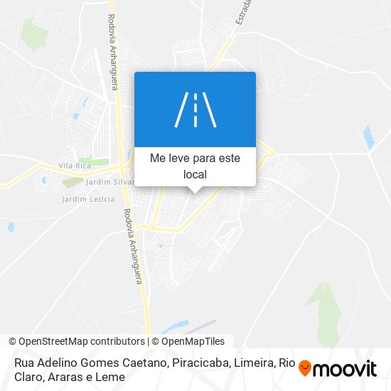 Rua Adelino Gomes Caetano mapa