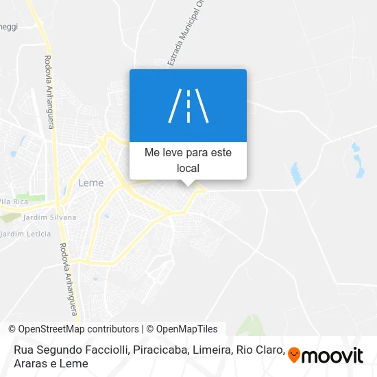 Rua Segundo Facciolli mapa