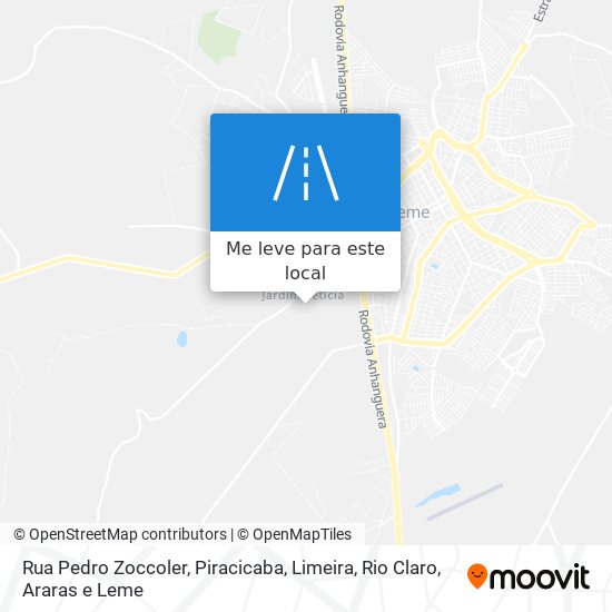 Rua Pedro Zoccoler mapa