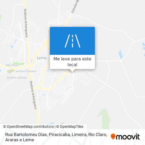 Rua Bartolomeu Dias mapa