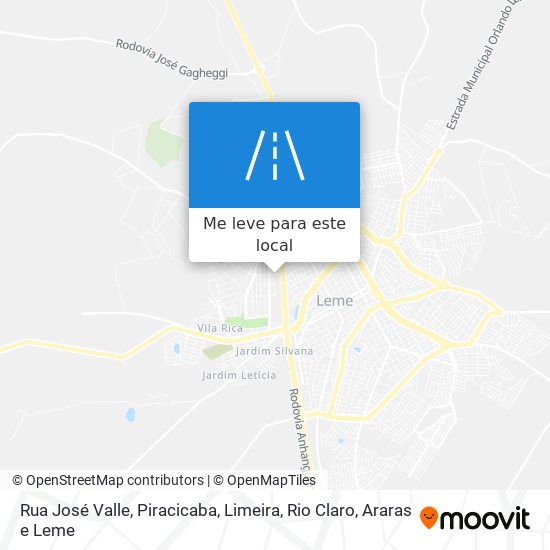 Rua José Valle mapa