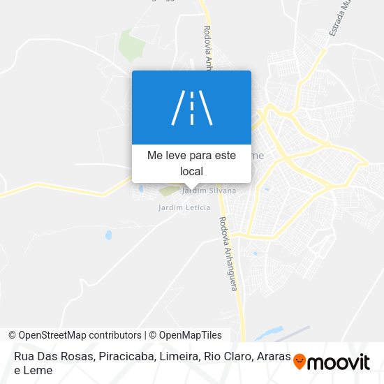Rua Das Rosas mapa