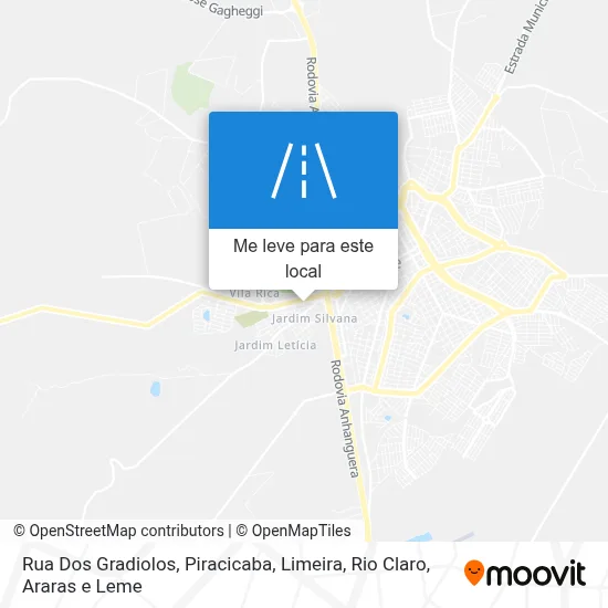 Rua Dos Gradiolos mapa
