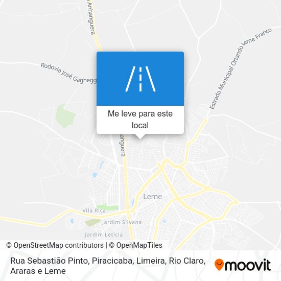 Rua Sebastião Pinto mapa
