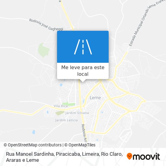 Rua Manoel Sardinha mapa