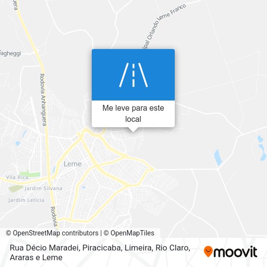 Rua Décio Maradei mapa