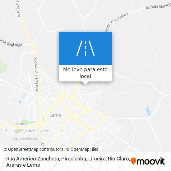 Rua Américo Zancheta mapa