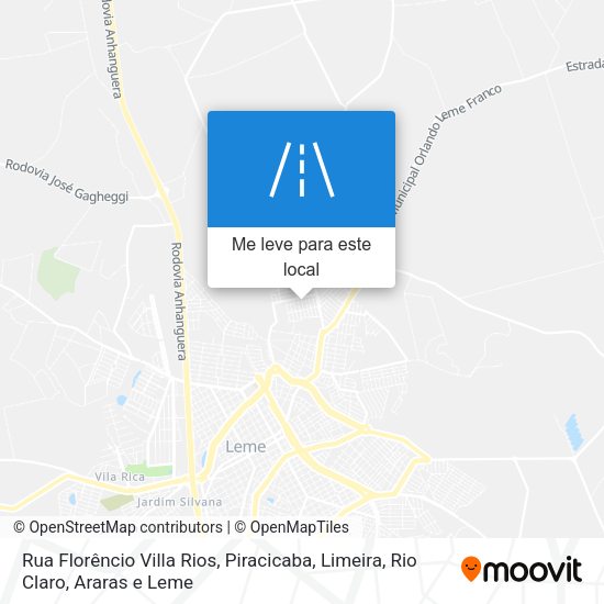 Rua Florêncio Villa Rios mapa
