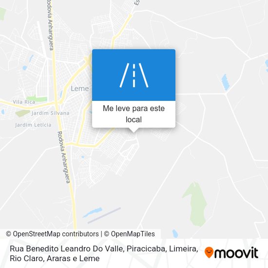 Rua Benedito Leandro Do Valle mapa