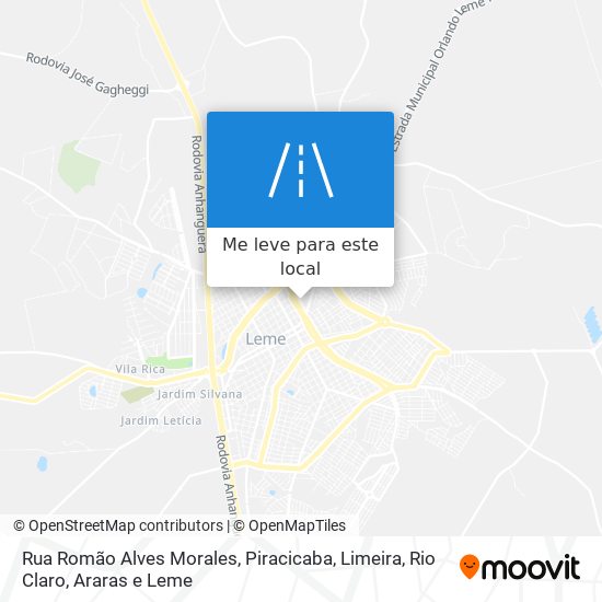 Rua Romão Alves Morales mapa