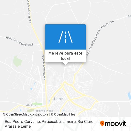 Rua Pedro Carvalho mapa