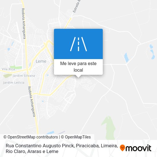 Rua Constantino Augusto Pinck mapa