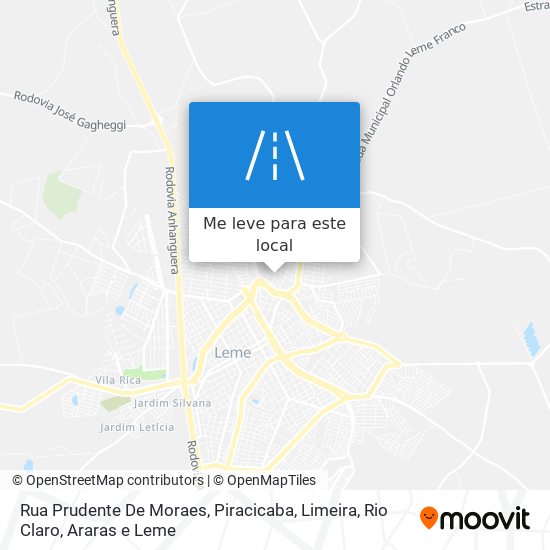 Rua Prudente De Moraes mapa