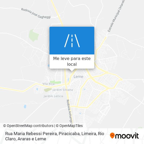 Rua Maria Rebessi Pereira mapa