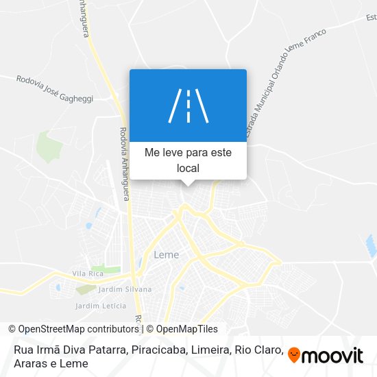 Rua Irmã Diva Patarra mapa
