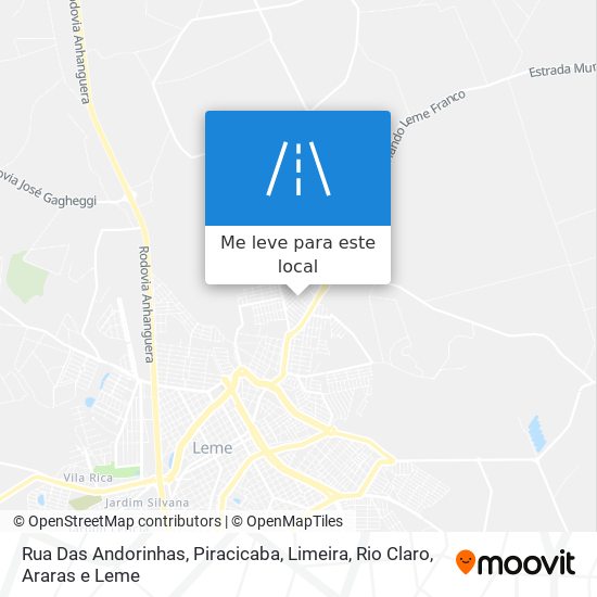 Rua Das Andorinhas mapa