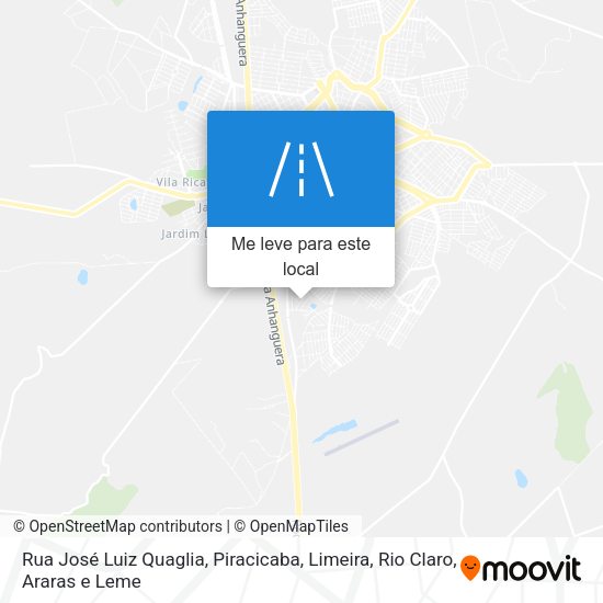 Rua José Luiz Quaglia mapa