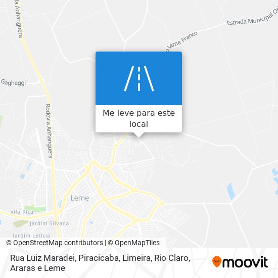 Rua Luiz Maradei mapa