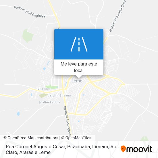 Rua Coronel Augusto César mapa