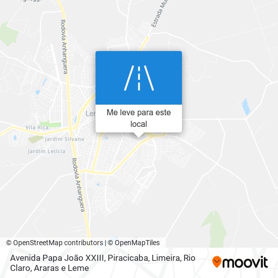 Avenida Papa João XXIII mapa