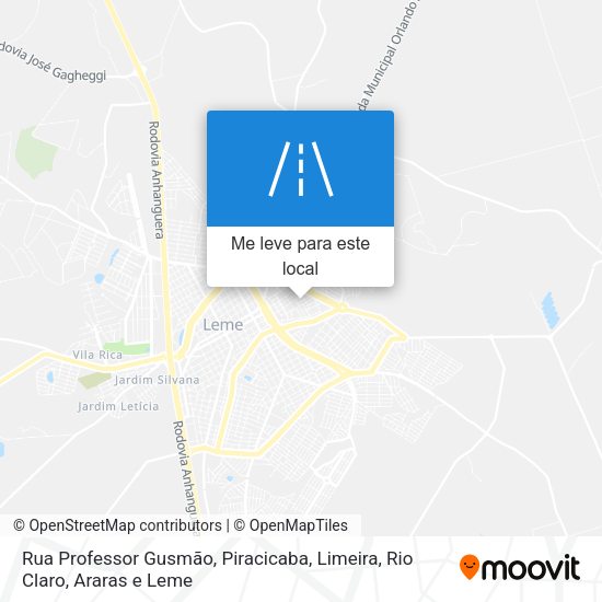 Rua Professor Gusmão mapa
