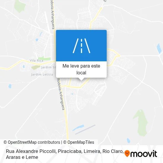 Rua Alexandre Piccolli mapa