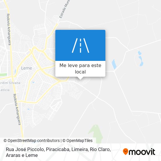 Rua José Piccolo mapa