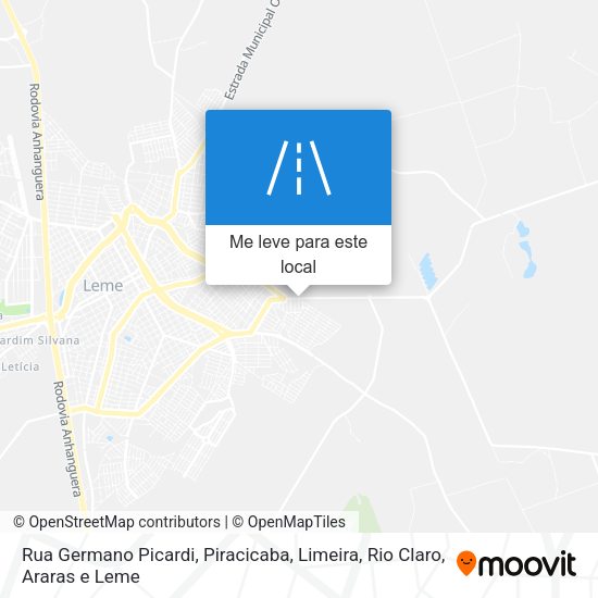 Rua Germano Picardi mapa