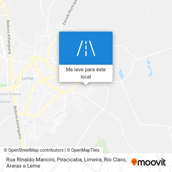 Rua Rinaldo Mancini mapa