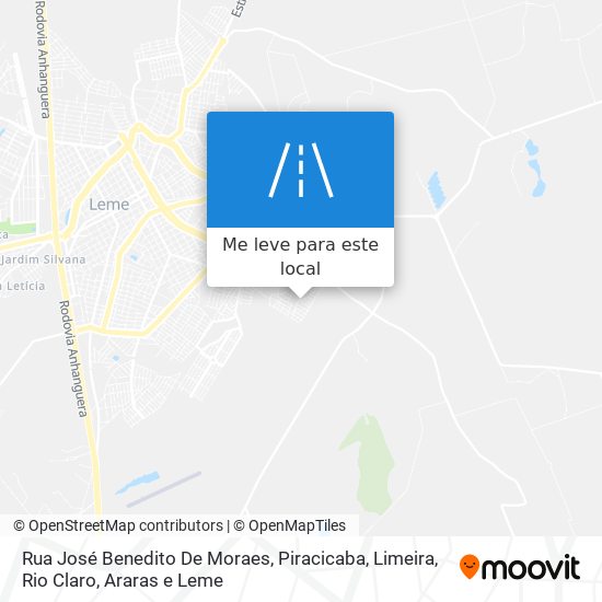 Rua José Benedito De Moraes mapa