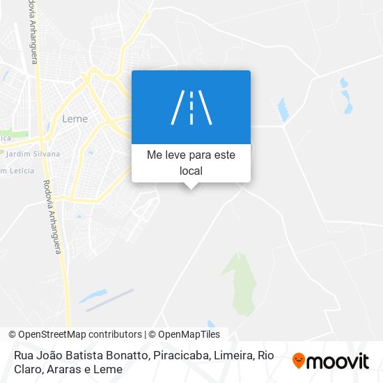 Rua João Batista Bonatto mapa