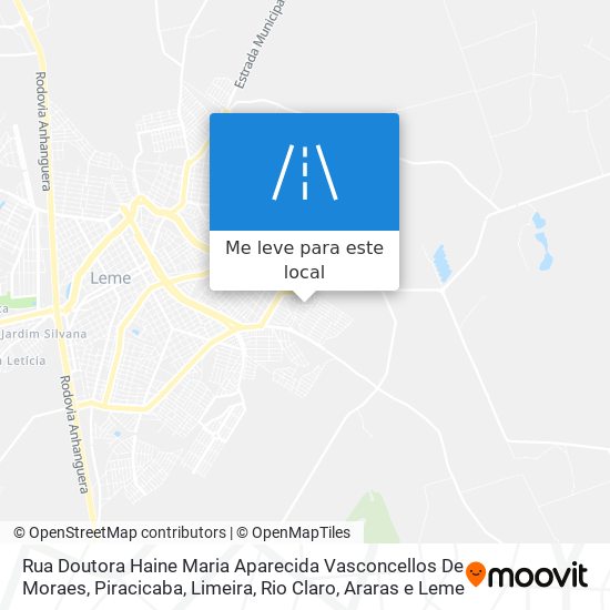 Rua Doutora Haine Maria Aparecida Vasconcellos De Moraes mapa