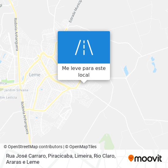 Rua José Carraro mapa