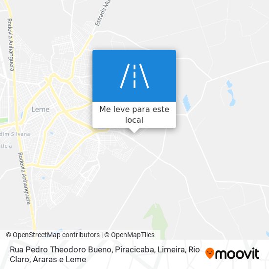 Rua Pedro Theodoro Bueno mapa