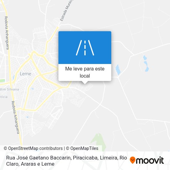 Rua José Gaetano Baccarin mapa