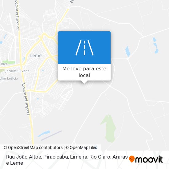 Rua João Altoe mapa