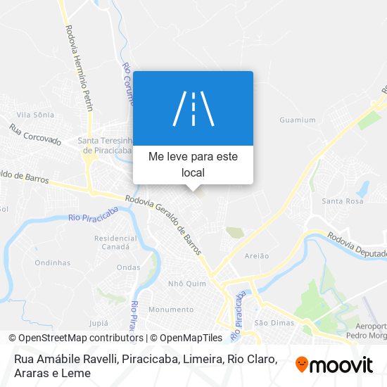 Rua Amábile Ravelli mapa