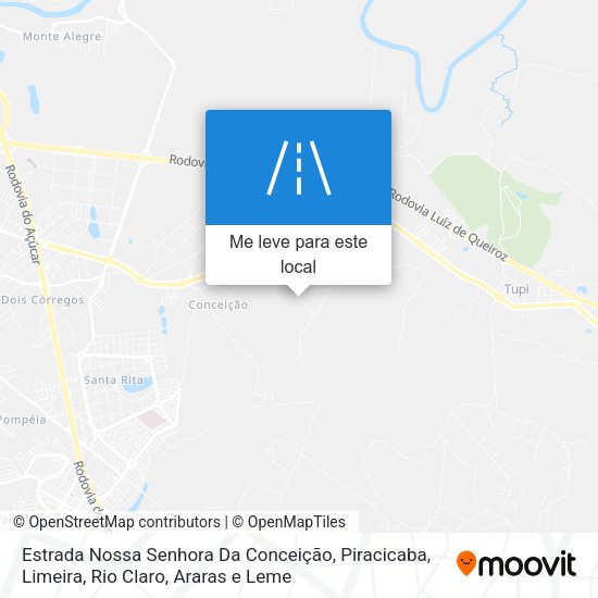 Estrada Nossa Senhora Da Conceição mapa