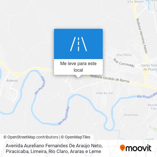 Avenida Aureliano Fernandes De Araújo Neto mapa
