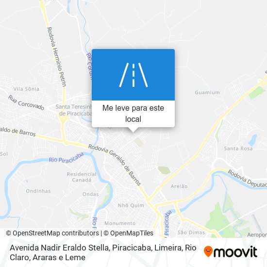 Avenida Nadir Eraldo Stella mapa