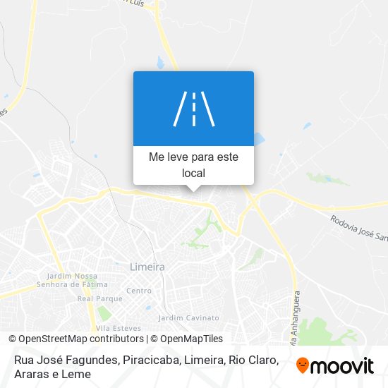 Rua José Fagundes mapa