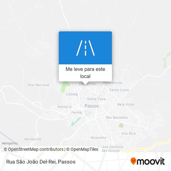 Rua São João Del-Rei mapa