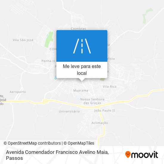 Avenida Comendador Francisco Avelino Maia mapa