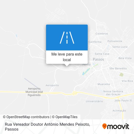 Rua Vereador Doutor Antônio Mendes Peixoto mapa