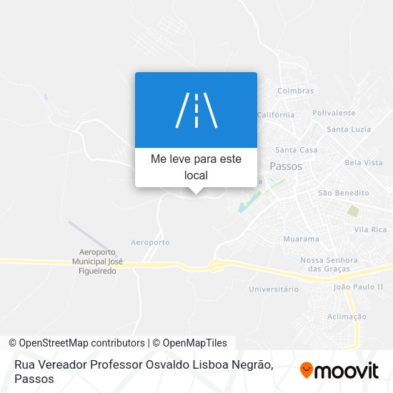 Rua Vereador Professor Osvaldo Lisboa Negrão mapa